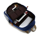 Dot Casual Canvas Backpack Bag, Fashion Cute Lightweight Backpacks for Teen Young Girls (Khaki)