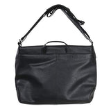 Kenneth Cole Reaction Pebbled Faux Leather Flapover 15" Laptop Messenger Bag, Black, Medium