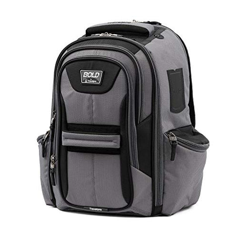 Travelpro Bold Computer Backpack With Laptop And Tablet Sleeves, Gray/Black