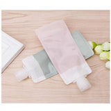 RONRONS 8 Pack Leak Proof Refillable Empty Containers,Squeezable Travel Bags Shampoo Lotion Bottle,90 ml / 3.04oz