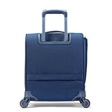 Samsonite Flexis Underseat Carry On Luggage with Spinner Wheels, Carbon Blue