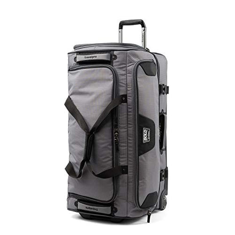Travelpro Bold Drop Bottom Wheeled Rolling Duffel Bag, Grey/Black, 30-Inch