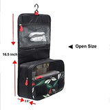 Belivo Hanging Toiletry Bag Travel Organizer Cosmetic Bag for Women Makeup and for Men Shaving