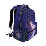 Nander Laptop Travel Backpack Gossip Koi Fish Large Capacity Business College Student School Bookbags