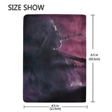 Saxophone Solo Performance Blocking Print Passport Holder Cover Case Travel Luggage Passport Wallet Card Holder Made With Leather For Men Women Kids Family