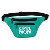 Cute, Funny Fanny Pack for Women - Cool Mom Teal Waist Belt Bag, Phanny Pack for Travel, Gym - Great Gift