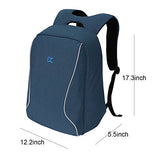 ABage Anti-theft Backpack Travel College Student School Backpack Fits 15.6 inch Laptop, Blue