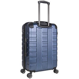 Kenneth Cole Reaction Scott's Corner 24" Lightweight Hardside Expandable 8-Wheel Spinner Checked Suitcase with TSA Lock, Navy