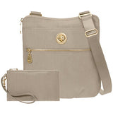 Baggallini Hanover Crossbody Bag Gold Hardware, Beach, One Size