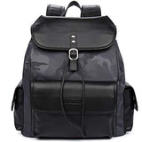 BOSTANTEN Laptop Canvas Backpack School Travel Camping Bag Gym Backpacks for Men (7-Blue Black)