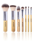 Shany 7 Piece Petite Pro Bamboo Brush Set With Carrying Case, I Love Bamboo