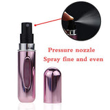 Portable Mini Refillable Perfume Atomizer Bottle，Atomizer Perfume Bottle,Refillable Perfume Spray, Scent Pump Case, Perfume Atomizer Refillable Travel 4 Pcs Pack of 5ml