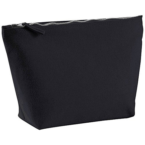 Westford Mill Canvas Accessory Bag - Black Or White / 3 Sizes Availa - Black - S