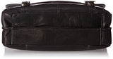 Heritage Travelware Colombian Leather Dual Compartment 16" Flapover Laptop Portfolio, Black