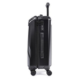 Travelpro Luggage Crew 11 21" Carry-on Slim Hardside Spinner w/USB Port, Obsidian Black/Blue Interior