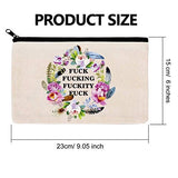 Cosmetic Bags Fuc-k Makeup Bags Travel Bag Zippered Luggage Pouch Multifunction Make-up Small Bag For Mom Wife Friend Sister Colleague Coworker Women Week Gift