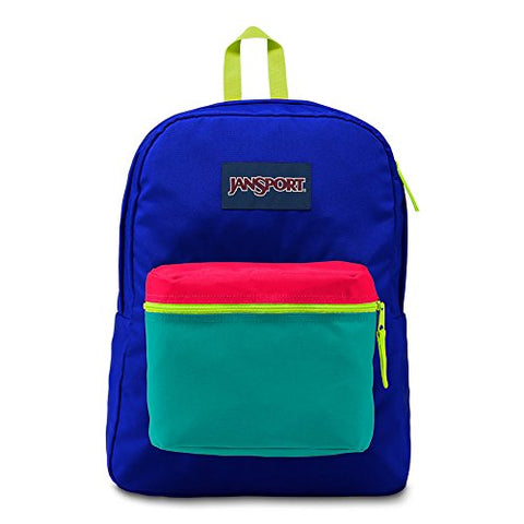 Jansport Exposed Backpack - Regal Blue/Neon Yellow