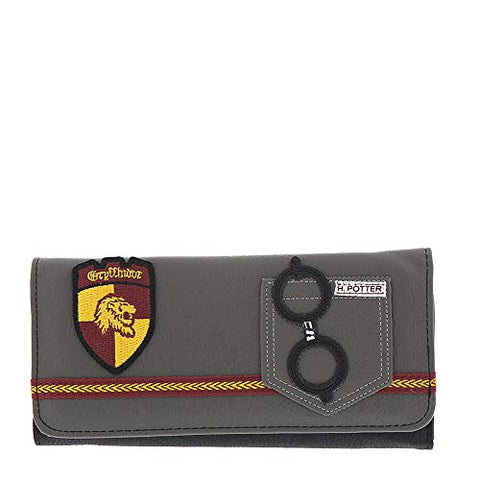 Loungefly x Harry Potter Gryffindor Trifold Wallet (Grey, One Size)