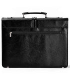Zlyc Men Vintage Retro Pu Leather Messenger Shoulder Bag Satchel Business Briefcase Black