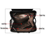 Aiseyi Casual Fashion School Leather Backpack Shoulder Bag Mini Backpack For Women Girls Purse