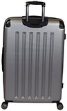 Kenneth Cole Reaction 8 Wheelin Expandable Luggage Spinner Suitcase Medium 25" (Light Silver)
