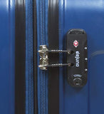 Dejuno Kingsley Abs 3-Piece Hardside Spinner Luggage Set-Blue