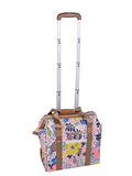 Lily Bloom Design Pattern Carry on Bag Wheeled Cabin Tote (Cabin Pink)