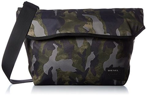 Diesel Men'S Ranks F-Close Messenger Bag, Military Camo
