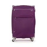 Cloe Checked Large 28 inch Water-Resistant Luggage with 360º-spinner wheels in Purple Color
