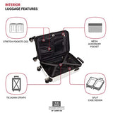 SwissGear 7272 Energie Hardside Expandable Luggage with Spinner Wheels, White, Carry-On 19-Inch