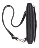 Calvin Klein Raelynn Saffiano Belt Bag Fanny Pack, black/silver