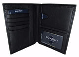 Buxton Men's RFID Blocking Passport Wallet, Black, One Size