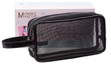 Black Mesh Makeup Bag, Cosmetic Bag, Toiletry Bag, Travel-friendly, Series 2 by Mommy Makeup.