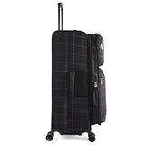 Original Penguin Norton 3pc Expandable Suitcase Set with Spinner Wheels, Navy Plaid