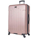 Heritage Travelware Lincoln Park 29" Lightweight Hardside 4-Wheel Spinner Checked Luggage, Metallic Rose Gold