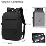 Laptop Backpack, Travel Computer Bag with USB Charging Port, Sunglass Bandage and Water