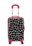 Rockland 20 Inch Carry On Skin, Pink Giraffe, One Size