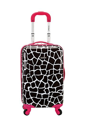 Rockland 20 Inch Carry On Skin, Pink Giraffe, One Size
