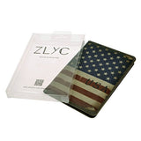 Zlyc Vintage Novelty Pu Leather Travel Wallet Passport Holder Case Waterproof Cover, Us National