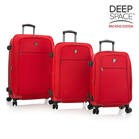 Heys Stratos Red 3-Piece Spinner Luggage Set