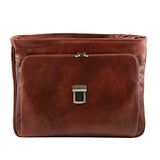 Tuscany Leather Alessandria - Leather Multi Compartment Tl Smart Laptop Briefcase - Tl141448