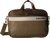 Calvin Klein Flatiron 3.0 Laptop Case Briefcase Brown One Size