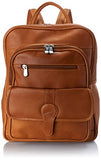 Piel Leather Medium Buckle Flap Backpack, Honey, One Size