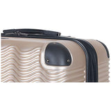 Kenneth Cole Reaction Wave Rush 28" Lightweight Hardside PET 8-Wheel Spinner Expandable Checked Suitcase, Champagne