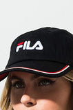 FILA Cotton Twill Cap-BLACK_O/S