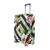 GIOVANIOR Tropical Flamingo Parrot Luggage Cover Suitcase Protector Carry On Covers