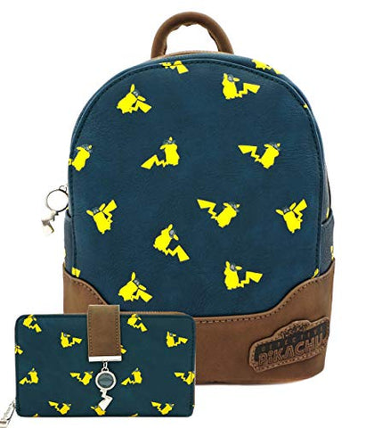 Loungefly Detective Pikachu Micro Mini Backpack Wallet Set