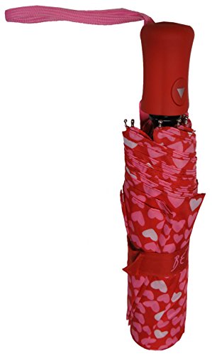 Betsey Johnson Womens Umbrella Heart Printl Red/Pink