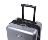 BCBGeneration Luggage Hardside 3 Piece Suitcase Set with Spinner Wheels (One Size, Urban Bohemia Silver)