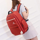 Funny & Special Large Storage Laptop Students Multifunction Waterproof Wheeled Rolling